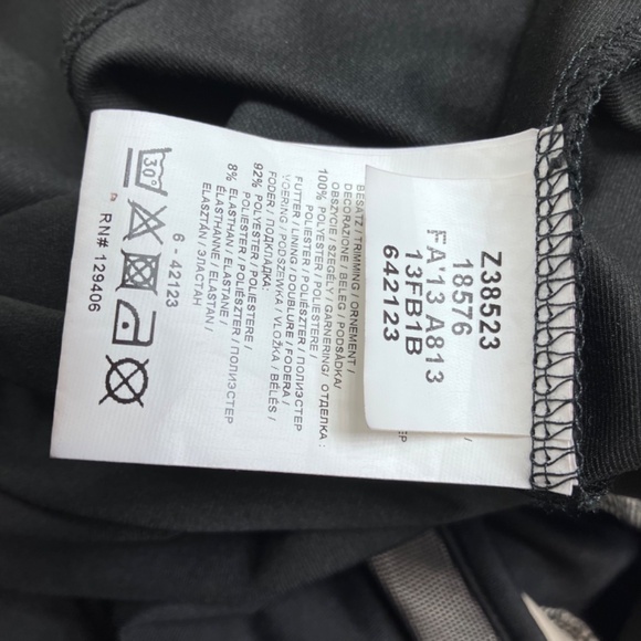 Black & Nude Mesh Sunburst Asymmetrical Long Cocktail Dress 8 - Picture 9 of 9